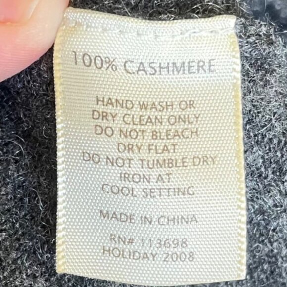 Margaret O'Leary Charcoal Cashmere Sweater Dress, M - Picture 10 of 11